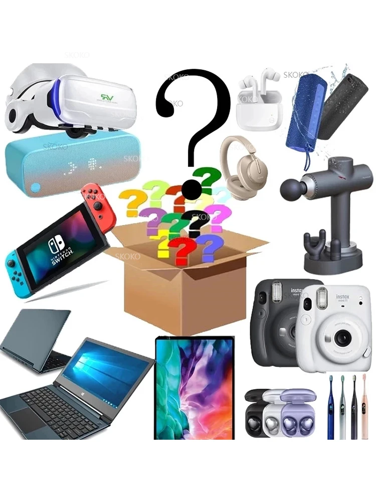 

Mystery Box Surprise Gift Gift Electronic Product Such As Smart Watches Bluetooth Headsets Bluetooth Speakers Lucky Gift Box