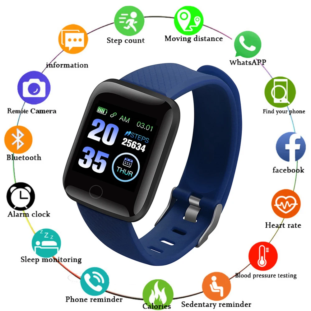 Хит продаж 116PLUS Bluetooth Смарт часы 1 3 дюйма TFT цветной экран IP67 водонепроницаемый