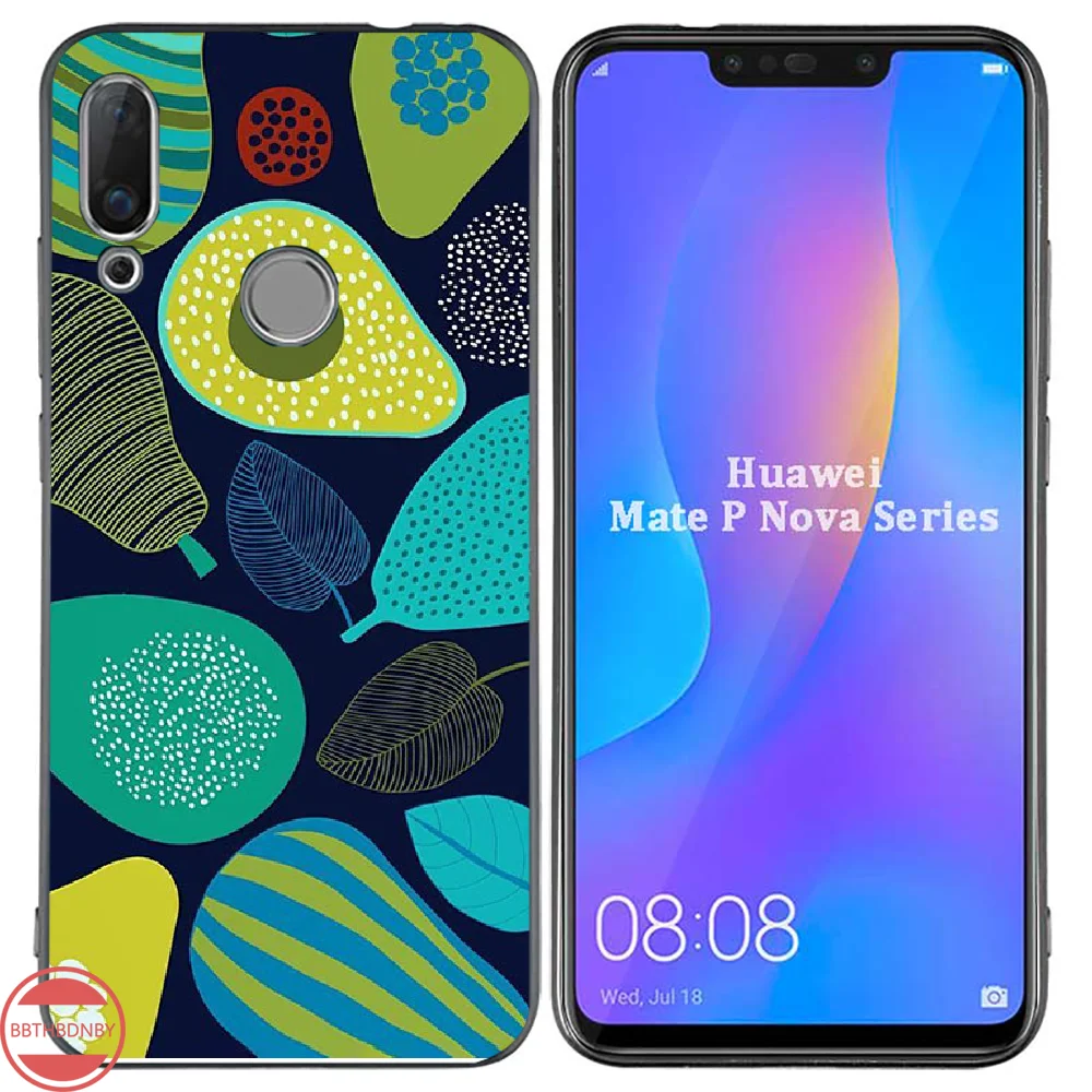 Чехол для телефона с изображением ананаса кактуса авокадо DIY Huawei NOVA 2 2i 2s 3i 4 4e 5 plus