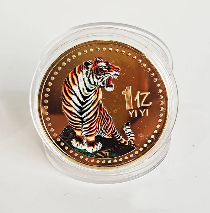 

1PC 4Styles 2022 China New Year Tiger Year Original Commemorative Coin Collection Gift for Friends