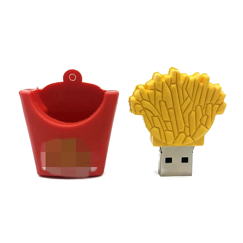 USB флеш-накопитель 32 Гб 64 ГБ флеш-накопитель 4 ГБ 8 ГБ креативный 16 ГБ флеш-накопитель 128 ГБ мультяшная карта фри бургер usb флешка 2,0 милый гамбургер подарок - Цвет: 2