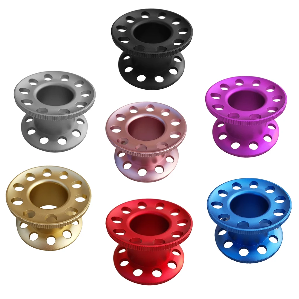 

diving spool reel Aluminum Alloy Scuba Diving Blank Finger Reel Guide Line Spool Diver Gear scuba diving