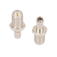 100pcs antenna rf adapter rp sma to ts9 adapter rp sma female to ts9 male coax connector adapter nickelplated straight