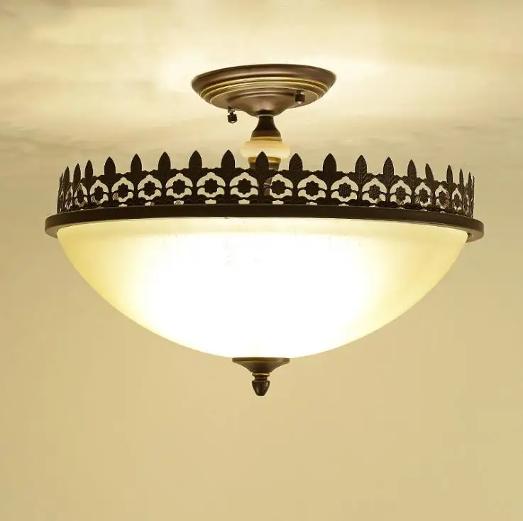 Американский потолочный светильник лампа в стиле ретро для загородного сада