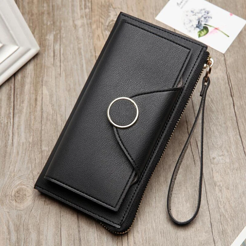 New Women Fashion Wallets Pouch Style Wallet Female Purse Handbag Money Bag Card Holders Phone Pocket 2020 | Багаж и сумки