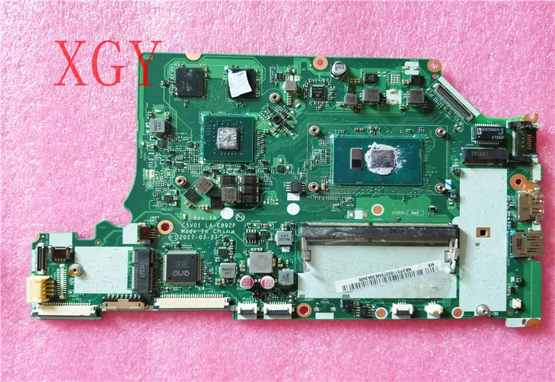 C5V01 LA E892P для ACER A515 51G A615 51 ноутбук материнская плата Процессор SR2ZU I5 7200U N16S GTR S A2 MX150 2G