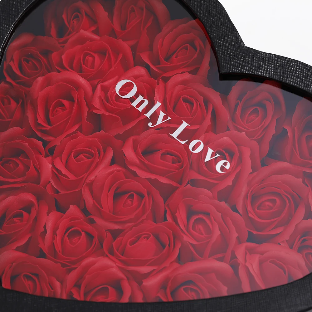 Подарочная двухслойная Коробка для мыла в форме сердца 27 шт. | Дом и сад