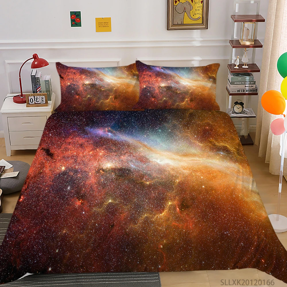 

New 3D Luxury Bedding Set King Size Duvet Cover Set 2/3 Pcs Child Bedclothes Modern Home Bed Set Bedroom Decor