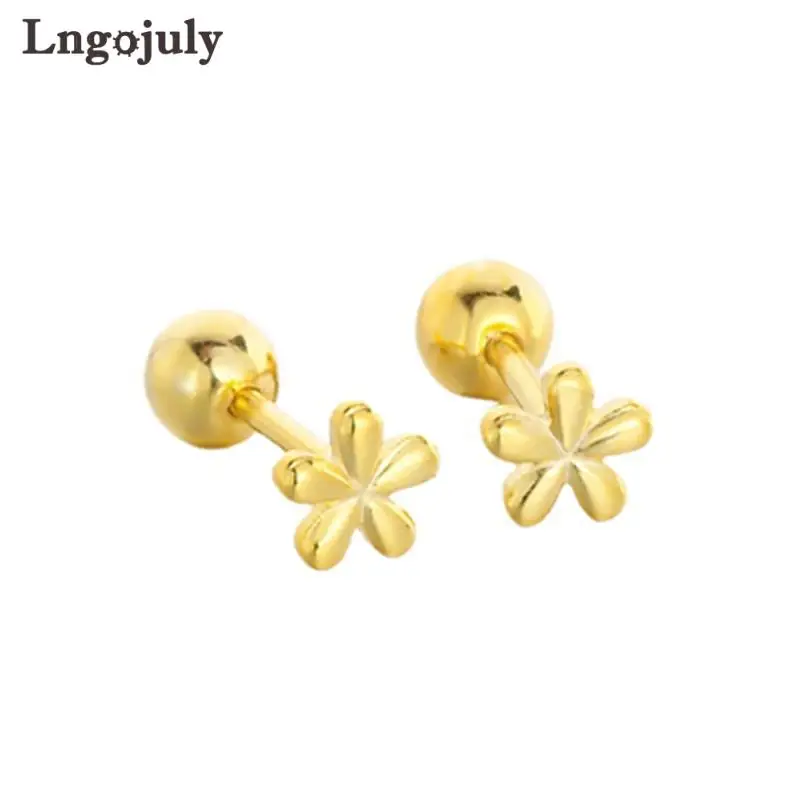 

Brand New 925 Sterling Silver Stud Earring For Women Girlfriend Children Screw Earrings Anniversary Party Fine Jewelry Gift
