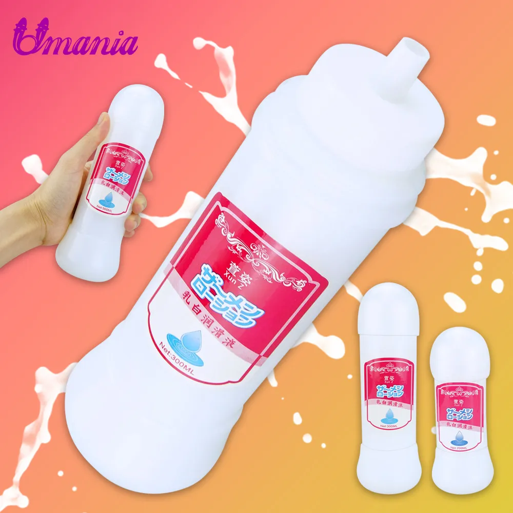 Анальная смазка с имитацией семени, вагинальный крем для массажа тела, смазка на водной основе для секса, 300 мл