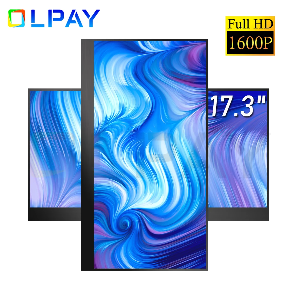 17 3inch 2k portable monitor 2560x1440 100 srgb ips screen laptop monitor usb c hdmi gaming computer display for pc mac phone free global shipping