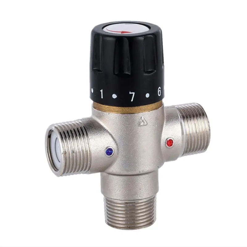 

Thermostatic Mixing Valve 3/4" DN20 Solar Heater Thermostat TMV Thermostatic Mixing Valve Pipe Valve Building Pressure