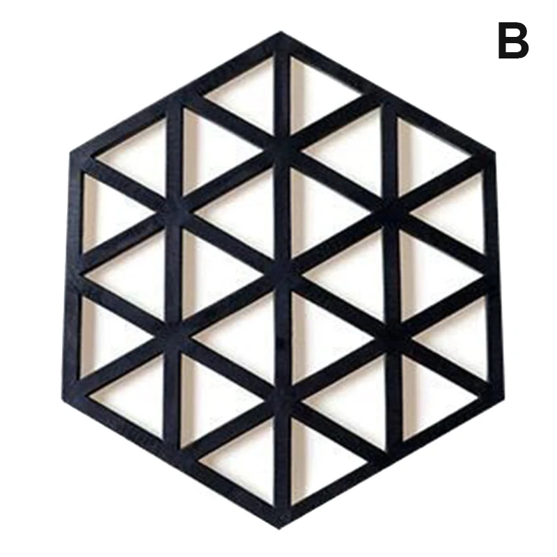 

Cup Holder Coasters Anti-Scalding Hollowed Out Cup Coasters Heat Resistant Rubber Mat Non-Slip Pot Holder Table Placemat VJ-Drop