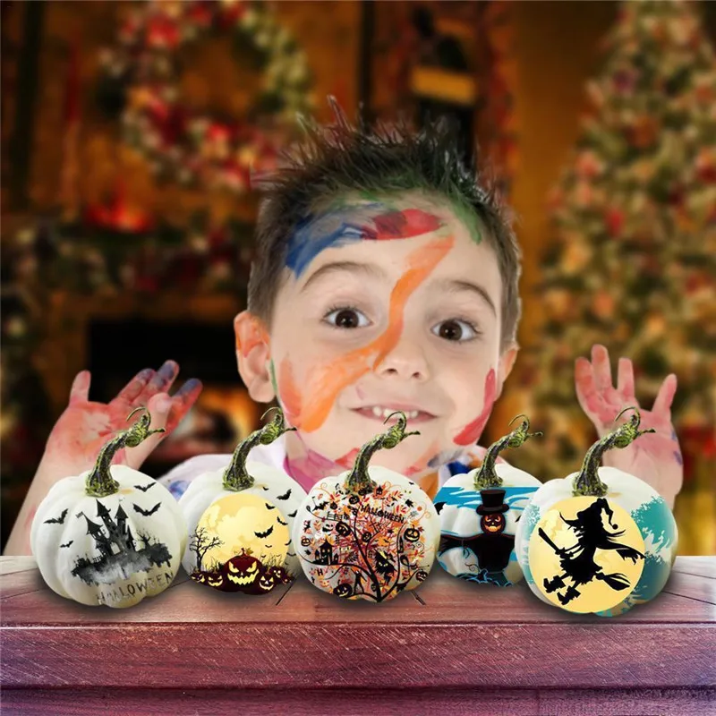 DIY искусственные фрукты 16 шт Пена Искусственные тыквы украшение на Хэллоуин