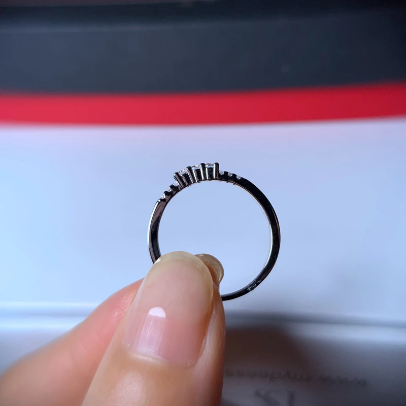 Женское кольцо с фианитом ANGELFRIGG серебряное обручальное модные ювелирные изделия