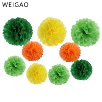weigao safari party decoration tissue pompoms backdrop pompom jungle party decor kids birthday animal themed party supplies