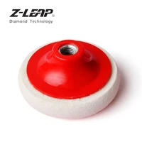 z leap 1pc 4 inch wool felt polishing pads car metal stone buffing pad 100mm m14 thread for polisher angle grinder