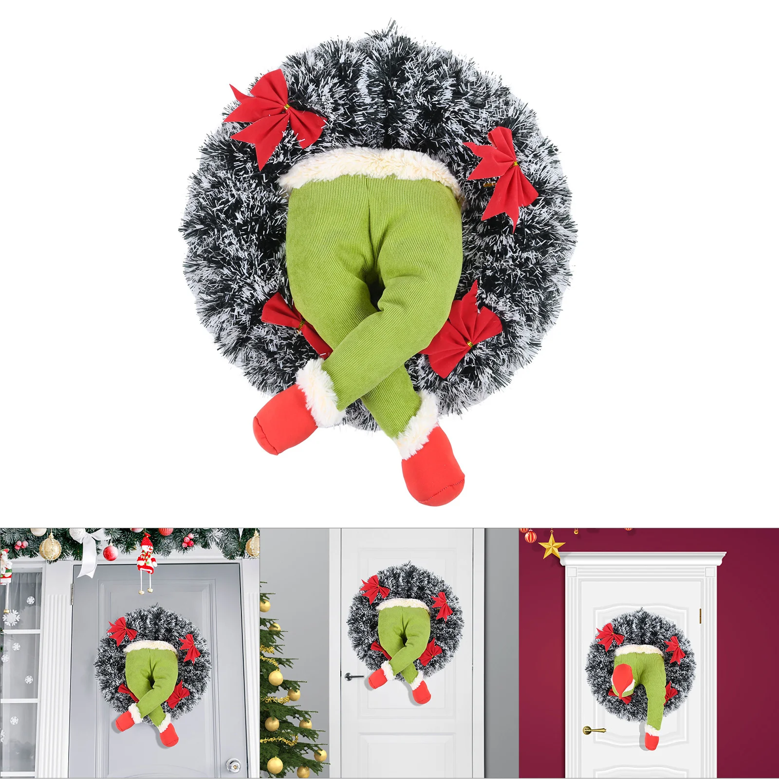 

Christmas Wreath Christmas Ornaments Thanksgivings Door Wall Decoration LAD-sale