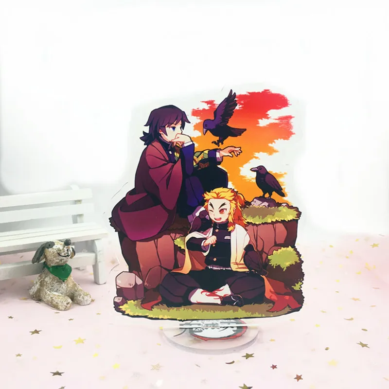 

JAPAN Demon Slayer Keychain Kimetsu No Yaiba Kamado Tanjirou Prop Acrylic Ornaments Blade of Ghost Kamado Stand For Students