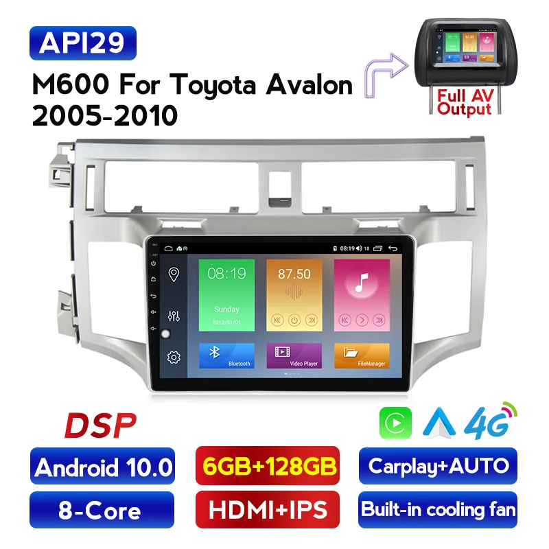MEKEDE Android 10 0 DSP IPS Автомобильный GPS навигатор мультимедийный для Toyota Avalon 2006 2010