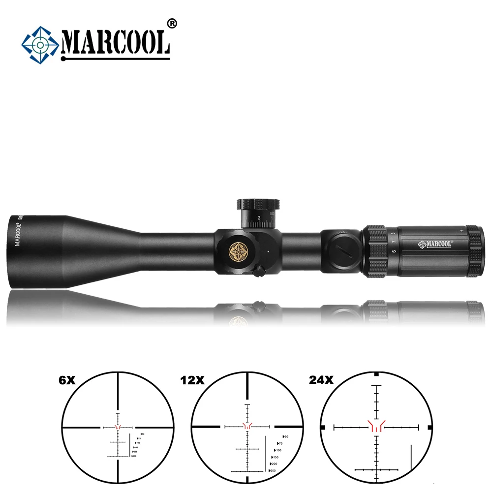 Marcool EVV 6 24X50 FFP тактический оптический прицел с красной/зеленой подсветкой ночного