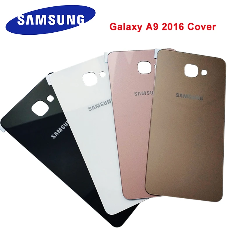 Задняя крышка батарейного отсека Samsung Galaxy A9 2016 3D стеклянный задний корпус сменная