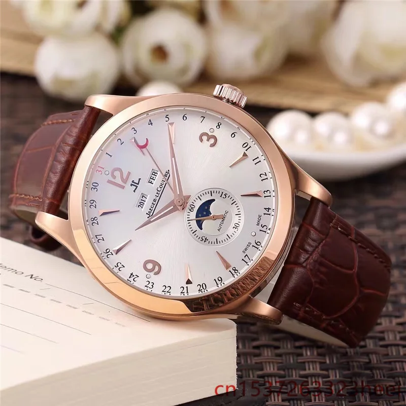 

Jaeger-LeCoultre- watch men's skeleton automatic mechanical AAA watch gold skeleton retro men's women watch quartz watch