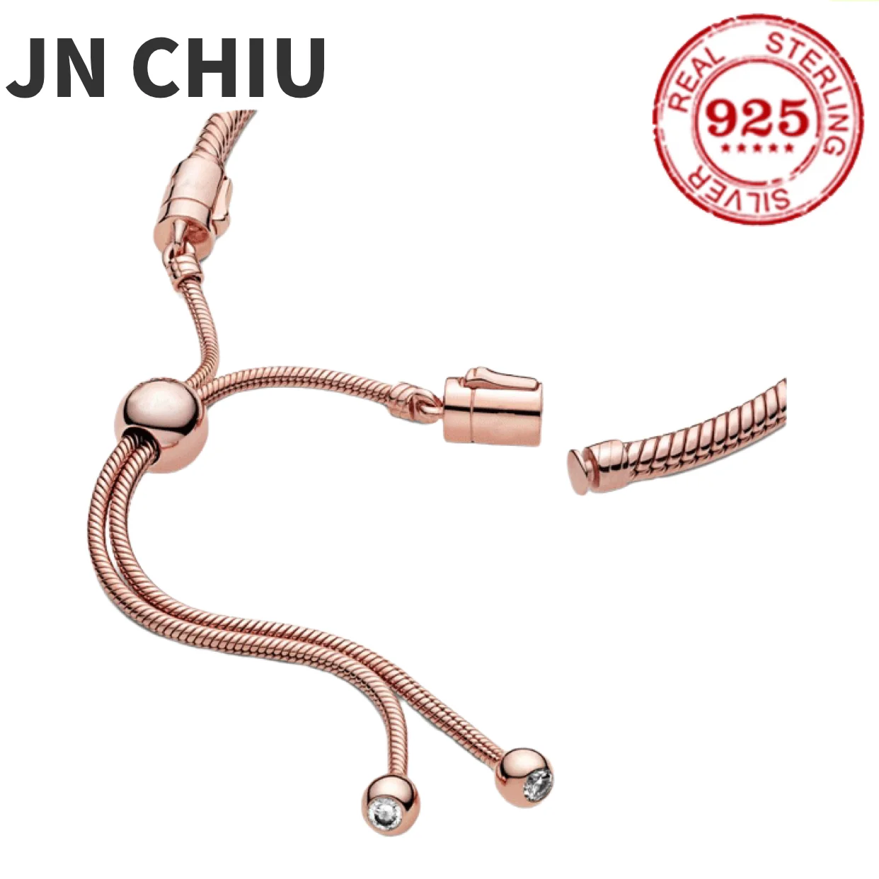 

Hot Sale 100% 925 sterling silver bracelet for women original Pando charm chain Snake bracelet heart style classic DIY jewelry