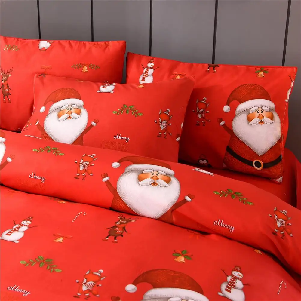 Рождественское постельное белье Комплект постельного белья с Наволочка Чехол