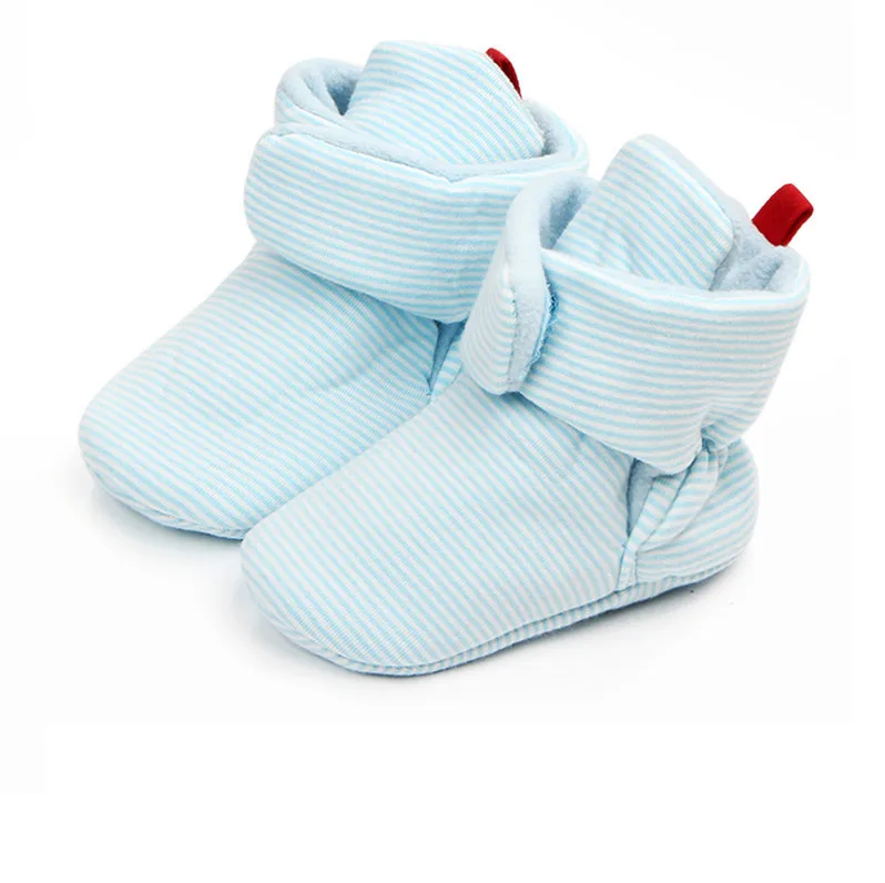Sky blue Новая детская обувь унисекс для новорожденных; Cozie; ботинки из искусственного флиса; зимняя теплая обувь для малышей; классическая обувь для мальчиков и девочек - Цвет: Sky blue