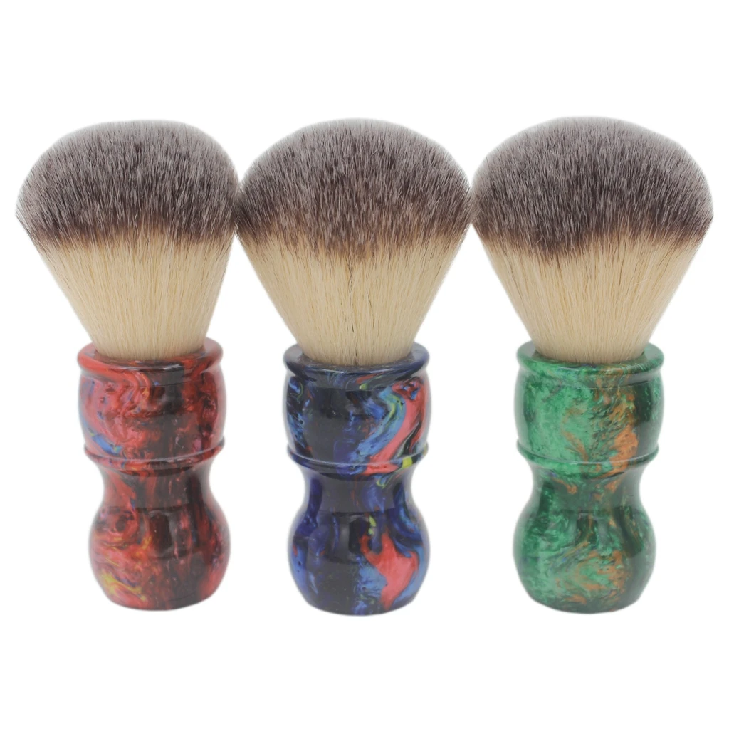 Красочная полимерная ручка vigshave мягкая синтетическая щетка для бритья мужчин