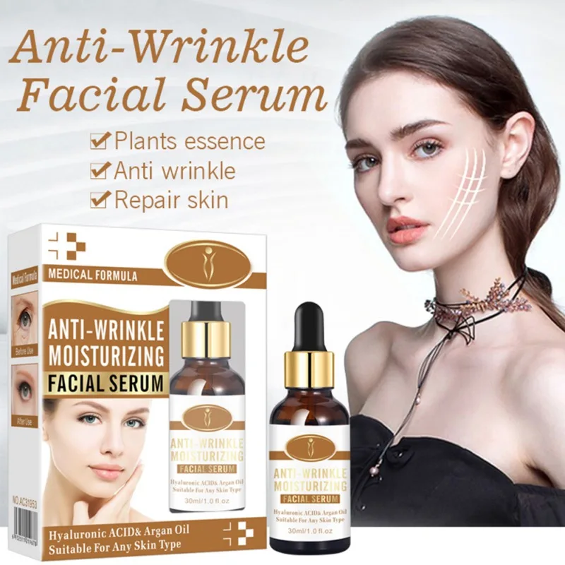 

New Female Anti-Wrinkle Facial Serum Reduction Essence Brighten Skin Tone Facial Firming Moisturizing Essence
