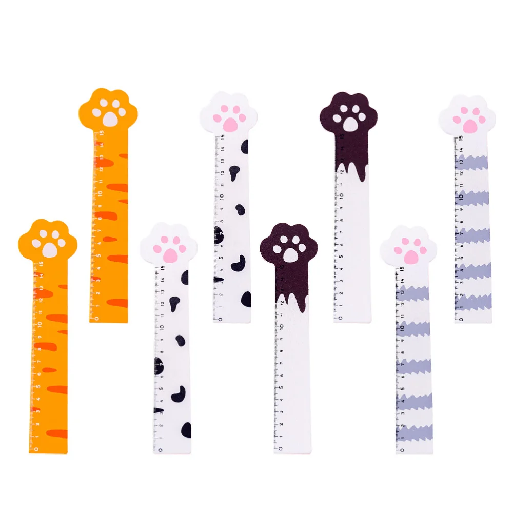 

8 Pcs Wooden Rulers Drawing Hand Account Rulers Useful Students Stationery