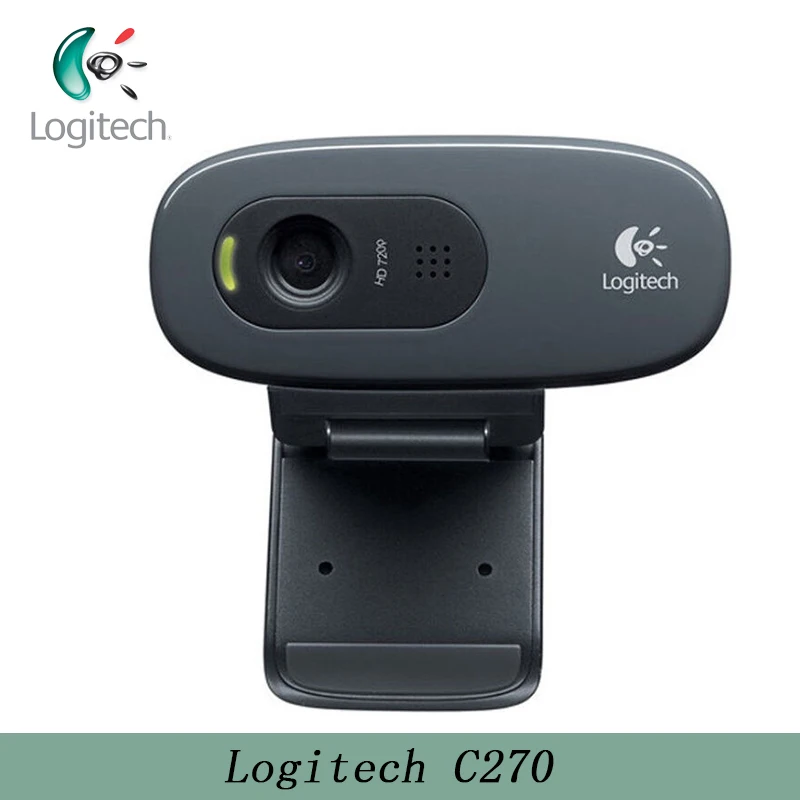 Веб камера Logitech C270 HD Vid 720P с микрофоном USB 2 0 для ПК поддержка видеозвонков Lapto