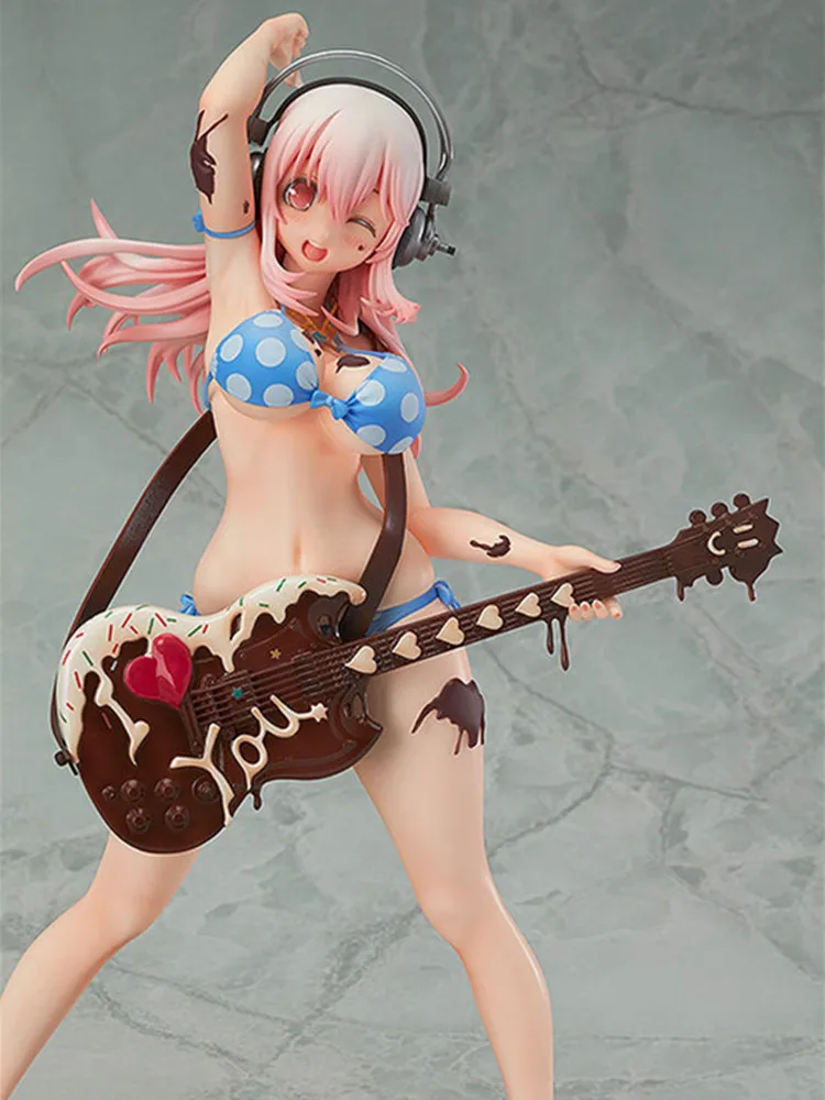 Сексуальная Статуэтка Аниме Супер SONICO крыло купальник бикини версия шоколада