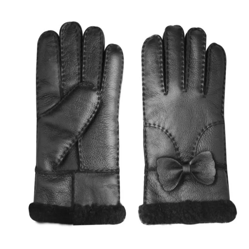Женские зимние перчатки из натурального овечьего меха|gloves female|gloves for womenfur gloves |