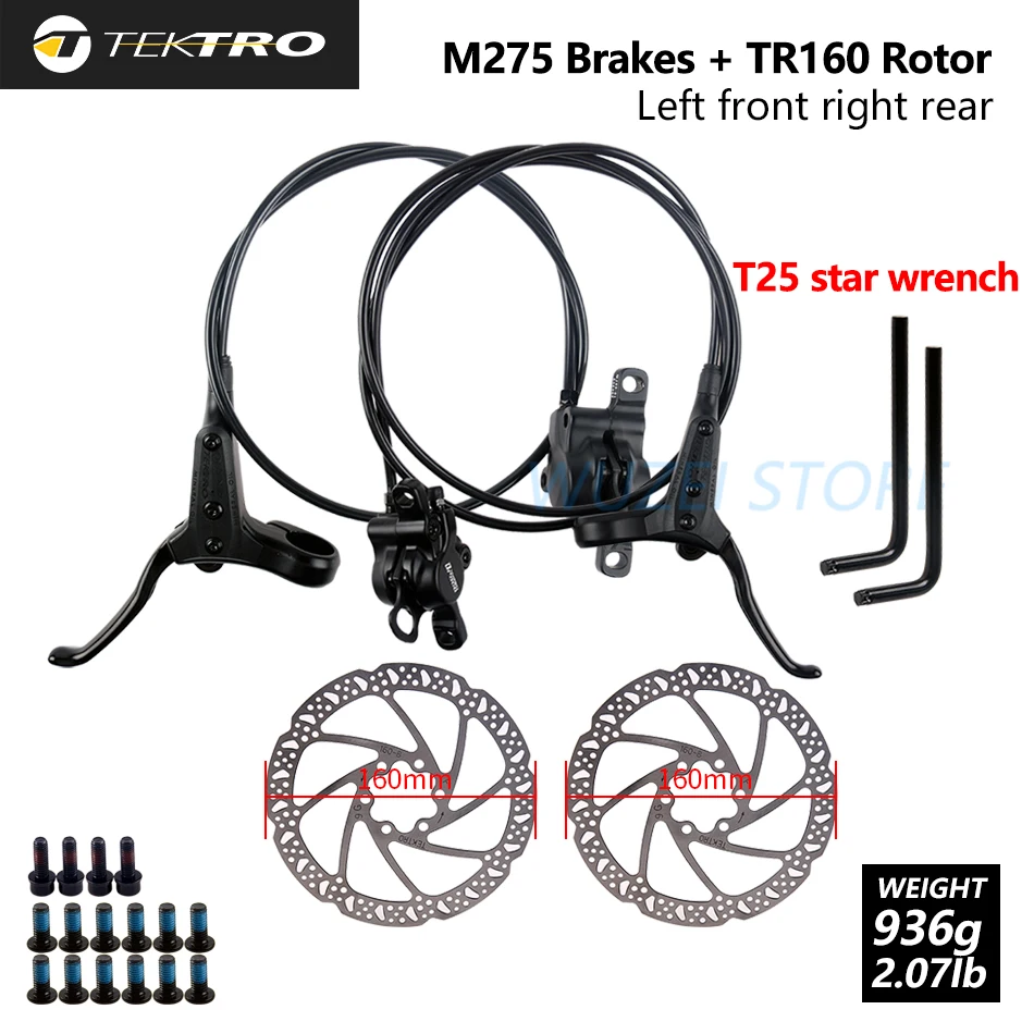TEKTRO HD M275 MTB велосипедный Гидравлический дисковый тормоз 800 мм/1450 мм