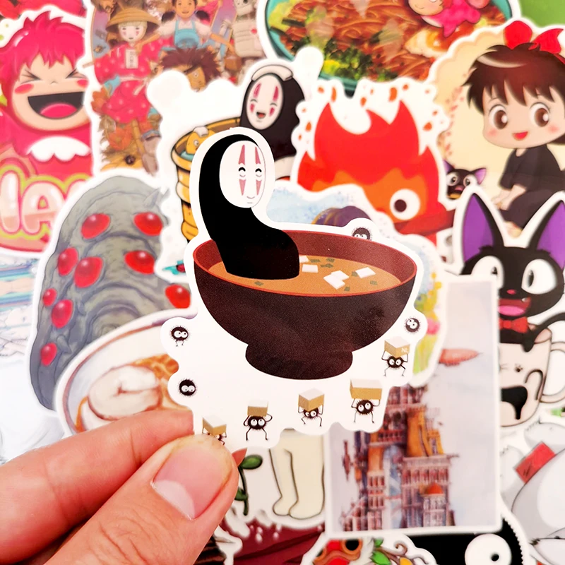 

10/100Pcs/set Miyazaki Hayao Series Cartoon Anime Spirited Away Stickers For Skateboard Motorcycle Luggage Scrapbook Laptop