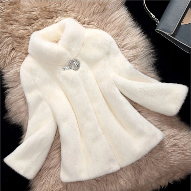 

7XL 8XL 9XL размера плюс белая норковая шуба женское однотонное пальто с воротником-стойкой зимнее теплое Норковое Пальто из искусственного мех...