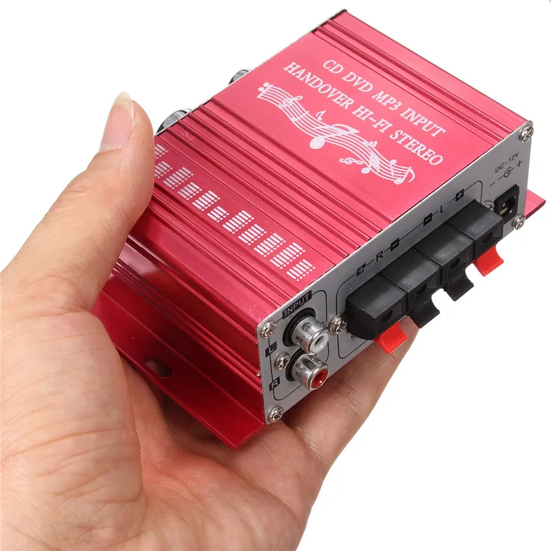 KROAK Mini 20 Вт * HiFi стерео аудио усилитель для автомобиля MP3 FM радио лодка 2 канала DVD