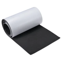 uxcell eva foam sheets black self adhesive back 6 56ft x 11 8 inch 5mm thickness for handmade cards