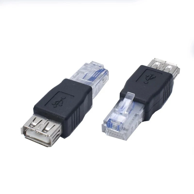 Высококачественный переходник мама RJ45 кабель передачи USB 2 0 сетевой соединитель