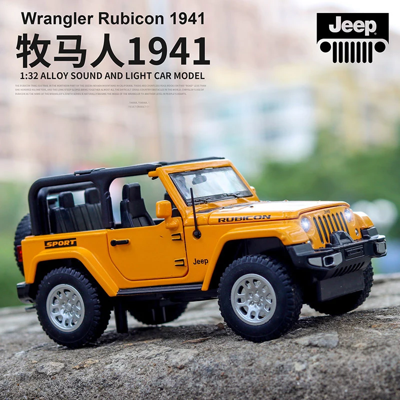 1:32 Jeep Wrangler Rubicon автомобиля игрушечные модели машин высокое моделирование