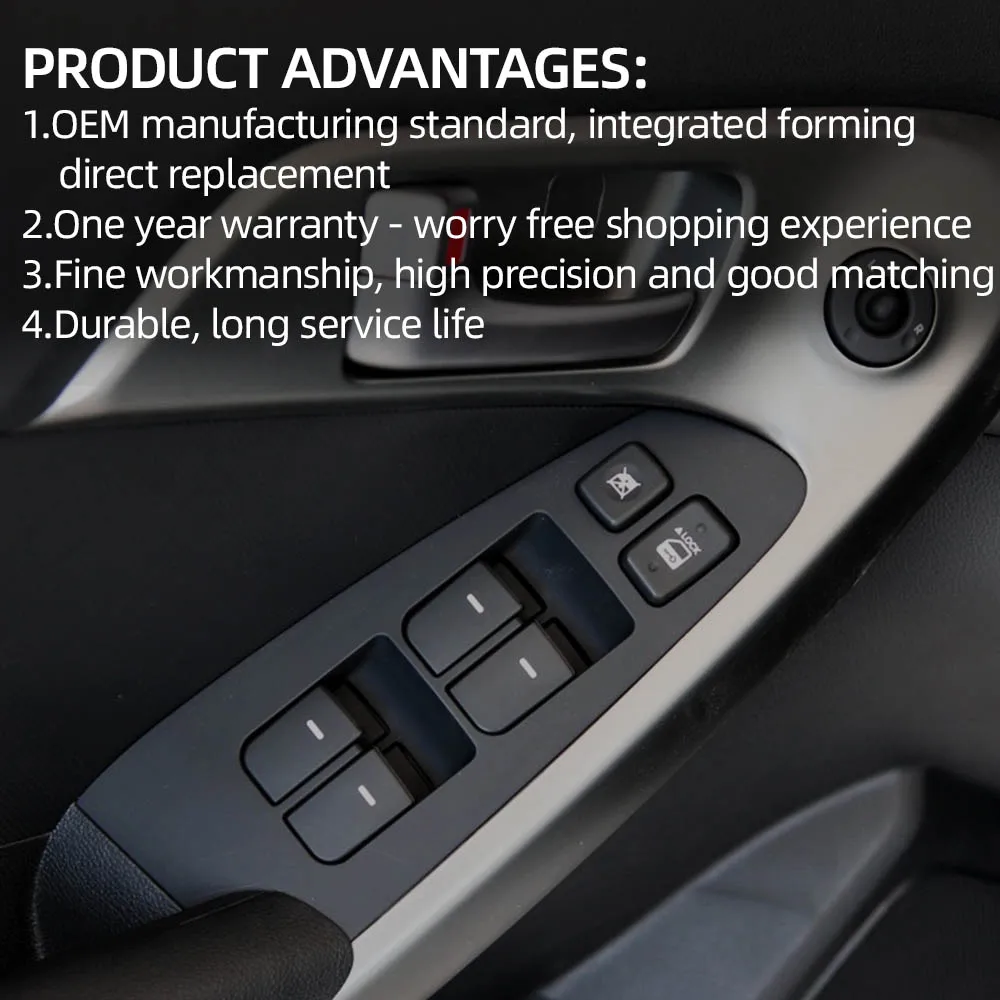 Кнопка переключения окон для Kia FORTE Cerato sedan OEM K935701X000WK 2011 ~ 2012|window switch button|window switchwindow