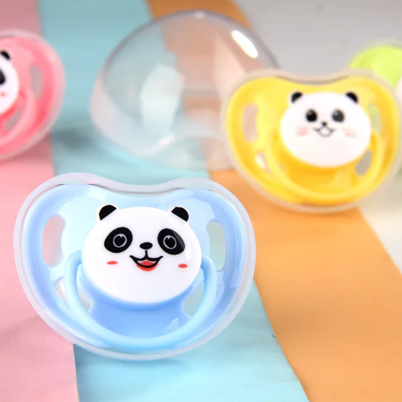 Детская мультяшная соска силиконовая для грудного молока круглая головка соски