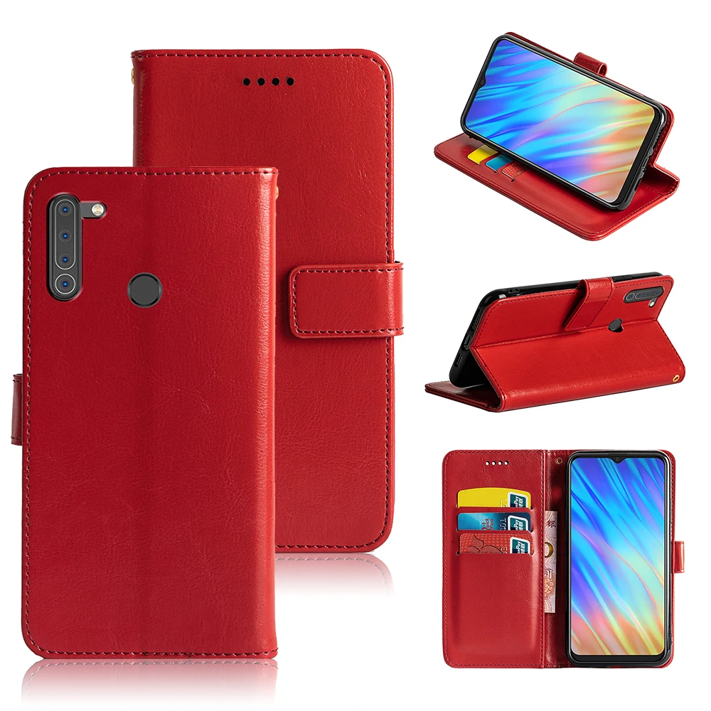 

ROEMI For Hisense F40 Ultra Slim and Durable Three Colors Scratch-Resistant Holster Flip Crazy-Horse PU Leather Cover