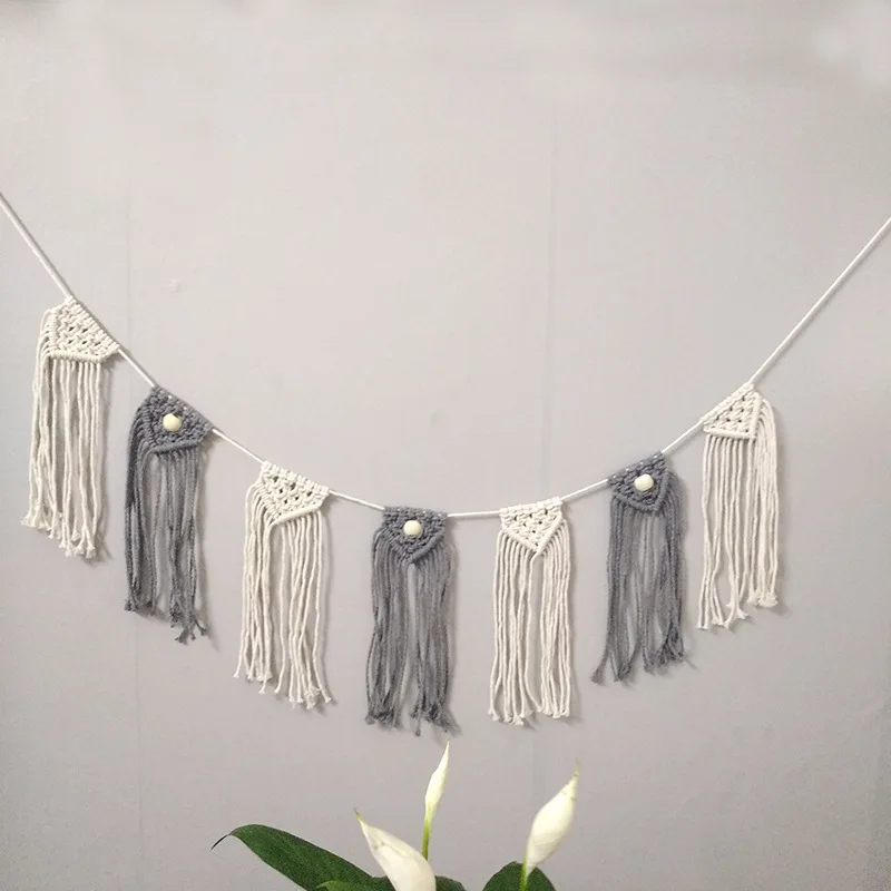 Макраме Тканый гобелен баннер ручной работы настенный домашний Настенный декор