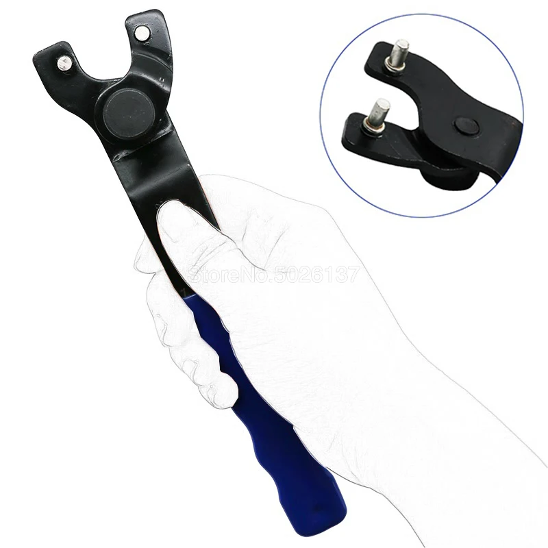 

Регулируемый гаечный ключ для угловой шлифовальной машины, пластиковая ручка, режущий станок, бытовой инструмент для ремонта втулок 8-50 мм