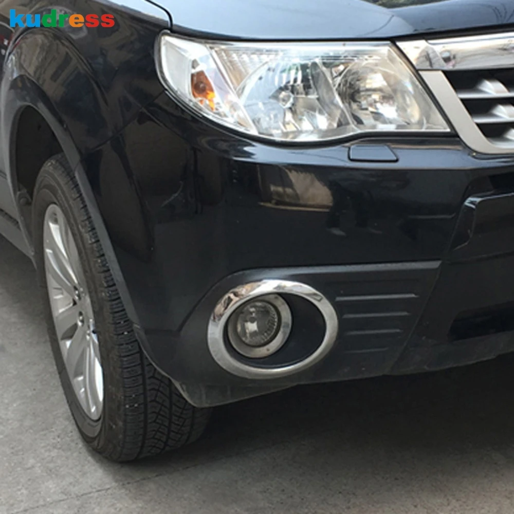 Накладки на передние противотуманные фары для Subaru Forester 2009 2012|lamp shade frame|trim coverfor subaru