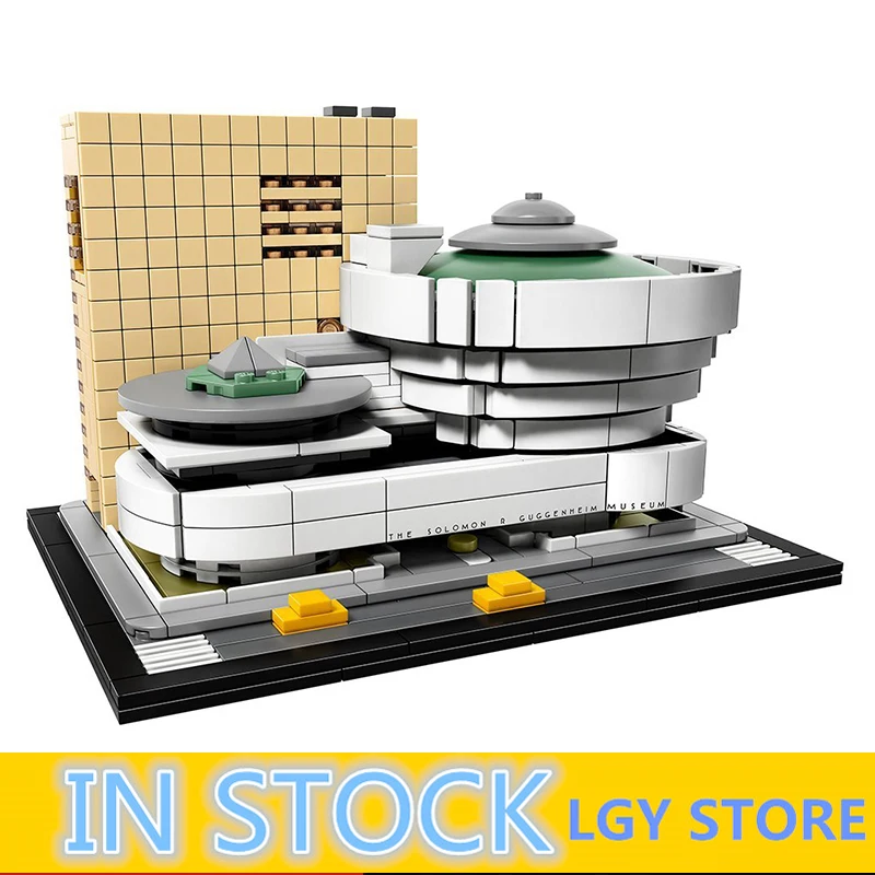 

10679 Architecture Building Set Solomon R. Guggenheim Museum Model Building Block Bricks Toys
